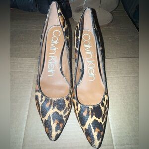Calvin Klein Leopard Print Heels